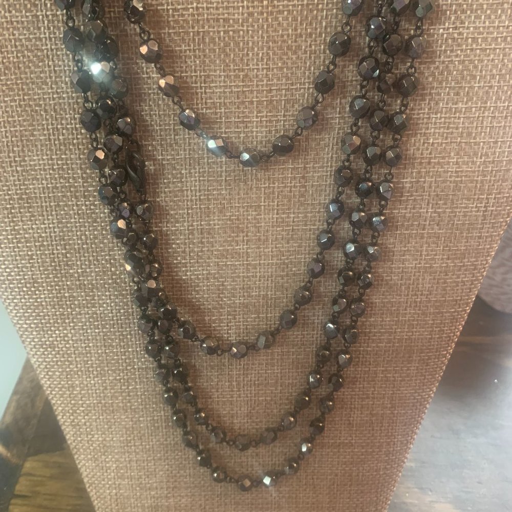 Hematite Necklaces 48" and 36"
